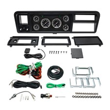 GlowShift Classic Black 6 Gauge Set & Dash Panel Pod for 73-79 Ford F100 F150 picture