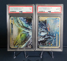 2010 Pokemon HGSS Lugia Legend Top #113 and Bottom #114 Holo PSA 7 8 Sequential picture