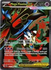 Mega Floette ex 101/086 Ultra Rare Chaos Rising Pokemon Holo Near Mint picture