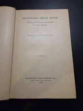 Standard Gear Book, Trautschold,  1935 First Edition Hardback Vintage Antique picture