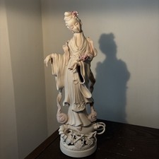 RARE Cybis Porcelain Kwan Yin Chinese Goddess Figurine Statue #23 Limited 1971 picture