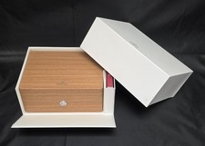AUTHENTIC OMEGA WOODEN WATCH BOX W/ RED TRAVEL CASE BRAND NEW picture