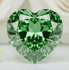 6 Ct Heart Cut Natural Green Diamond Certified VVS1  D Grade Loose Stone Diamond picture