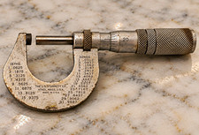 Vintage L.S. Starrett No. 230-F 0-1” Micrometer Friction Thimble USA Machinist picture