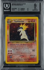 Pokemon TCG Typhlosion 18/111 Neo Genesis 1st Edition English Holo BGS 9 picture