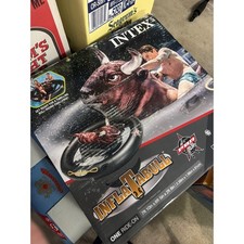 Intex Inflatabull PBR Rodeo Bull Ride-On Inflatable Pool Float 56280EP Black picture