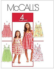 'S Patterns M5613 Children'S/Girls' Dresses, Size CHJ (7-8-10-12-14) picture
