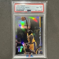 1998 FINEST REFRACTOR #40 SHAQUILLE O'NEAL PSA 8 picture