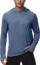 Mens Long Sleeve UPF Sun Protection Hoodie Fishing Shirt Quick Dry Athletic picture
