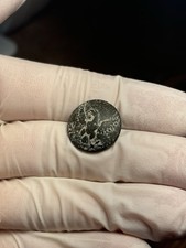 Rare Unlisted Variant Blank Shield Militia Button - Pre Civil War - Dug Relic picture