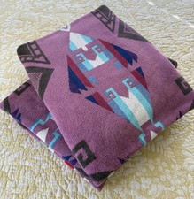 2 Pendleton Oversized Terry Purple Hills Spa Bath Towels 65”x37”, Pre Owned. picture