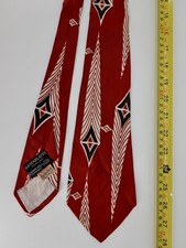vintage 1940s 1950s bold rayon swing tie necktie 40s 50s picture