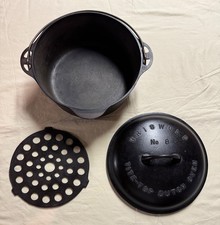 Vintage Griswold #8 Tite-Top Dutch Oven 1278A Lid 1288 Trivet 188 picture