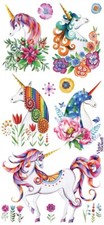 Violette Stickers Regal Unicorns Floral Stickers Scrapbook Craft Planner Supply picture