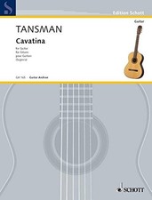 CAVATINA (1951) FOR GUITAR By Andres Segovia & Alexandre Tansman **BRAND NEW** picture
