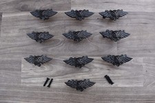 Vintage OWL Shape cast iron cabinet drawer door knobs handles pull rustic 10 pcs picture