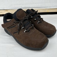 Orthofeet BioFit Shoes Men’s Size 9.5 Wide Shreveport 644 Brown Leather Diabetic picture