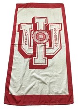 VINTAGE INDIANA UNIVERSITY SEAL -BEACH TOWEL UNIQUE & RARE 52X28” picture