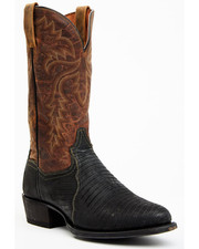 Dan Post® (Men's 8.5 D) Winston™ Exotic Teju Lizard Western Boot, Black - $320 picture