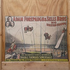 The Great Adam Forepaugh Circus Poster 1960s Vintage picture