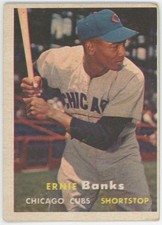 1957 Topps 55 Banks VG 736185 picture