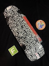 RARE Keith Haring Black Untitled NY Element Skateboard Deck Shaped In Shrink picture