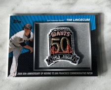 Topps 2010 Manufactured Commemorative Patch Tim Lincecum #MCP-42 Giants MLB picture
