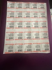 Discount Stamps 25 $10.00 Face Value One Sheet 25 Stamps per-Sheet Great price picture