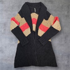 Free People Rocket High Boyfriend Cardigan Sweater Chevron Stripe Shawl Collar picture
