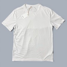 Quince Flowknit Breeze Performance Tee Mens M White Moisture Wicking NWT picture