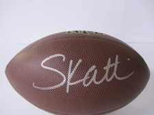 Cam Skattebo Signed Autographed Giants NFL Football With COA picture