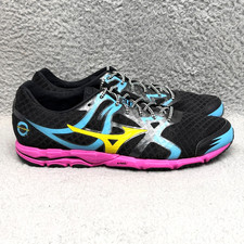 Mizuno Wave Hitogami Mens Size 11.5 Running Shoes Sneakers Black Blue Pink picture