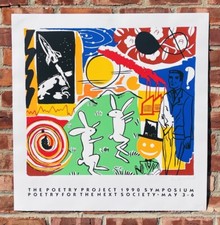 American Artist Kim MacConnel Signed Screenprint. Brooke Alexander Gallery NYC picture