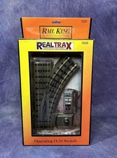 MTH Rail King O Gauge 40-1004 RealTrax Operating O-31 Right Hand Switch picture