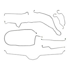 1975-1982 Chevrolet Corvette Manual Disc Complete Brake Line Set Kit Tubes OEM picture