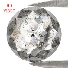 0.92 CT Natural Loose Rose Cut Diamond 6.20 MM Salt And Pepper Diamond LQ2759 picture