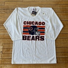 VTG 80s Chicago Bears NFL Heavy Jersey T-Shirt Size L New Made In USA NOS picture