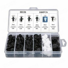 For Subaru 100Pcs Bumper Hood Clips Retainer Rivet Fastener Fender Push Pin US picture