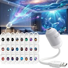 2027 HD 5D Holographic Star & Ocean Projector for Bedroom Ceiling, 24 Films picture