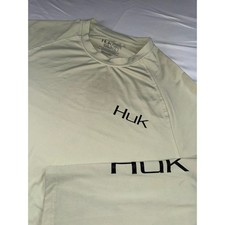 Huk Pursuit Fishing Shirt Mens Large L Long Sleeve Bass Graphic Performance Sage picture
