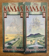 EARLY 1930s Kansas Chamber Of Commerce Guide Booklet “Thru Kansas - Over Royal” picture