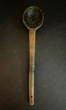 ANTIQUE PRIMITIVE LONG-HANDLED LADLE/SPOON Hand Carved 1800's Pacific Northwest picture