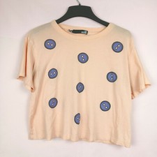 Love Moshino Size 4 Button Crop Top Pink Purple Button Boxy picture