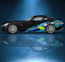 Japanese Inspired Anime Car Decals Itasha Single Side Decal JDM Vinyl Ink Splash picture
