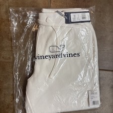 NWT Vineyard Vines Men’s Clean Fleece Jogger SZ  large Marshmallow $98 picture