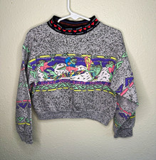Vintage 90s Kids Iguana Don Graphic Print Crewneck Sweatshirt Multicolor picture