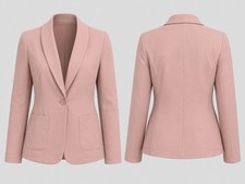 NWT Emery Rose Size Large Women’s Pink  Blazer Top picture