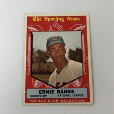 Topps 1959 Topps #559 Ernie Banks Chicago Cubs Baseball Card All-Star Selection picture