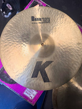Zildjian K Dark Crash Thin 18 in Crash Cymbal, Thin, 1-Piece Included picture
