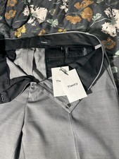 Theory Men's Mayer Slim-Fit Pant 36 Grey Multi Weldon Suit NWT $285 Wool Blend picture